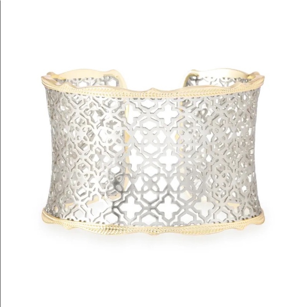 Kendra Scott Candice Cuff bracelet silver and gold mix